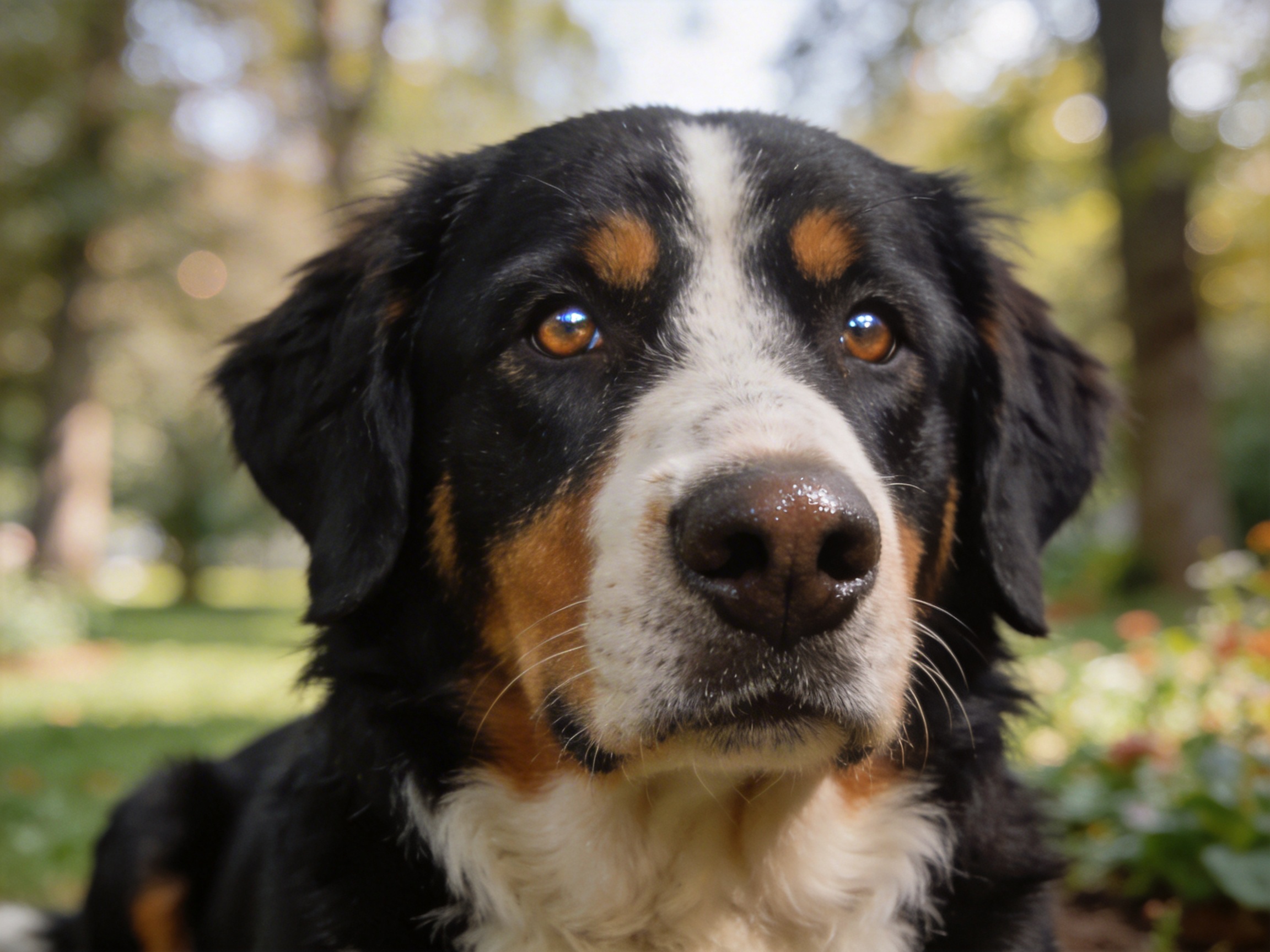 How to Pet Bernese Mountain Dog