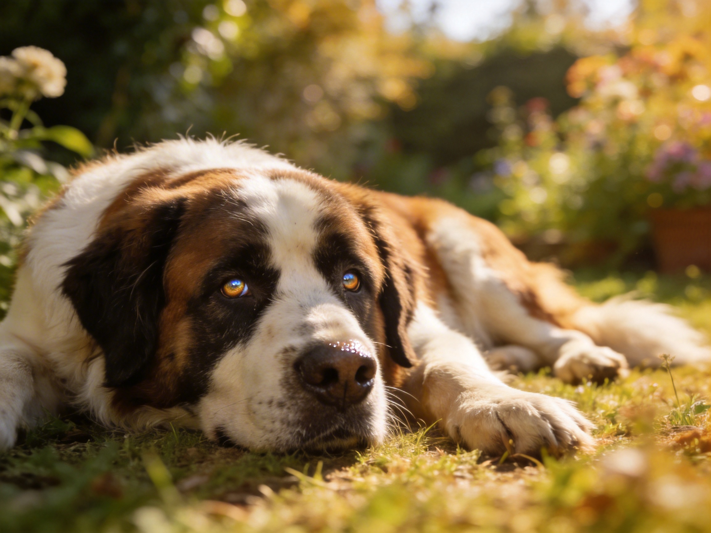 How to Pet St. Bernard